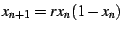 $x_{n+1}=r x_n(1-x_n)$