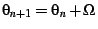 $\theta_{n+1}=\theta_n+\Omega$